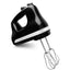 KitchenAid Ultra Power 5-Speed Onyx Black Hand Mixer with 2 Stainless Steel Beaters