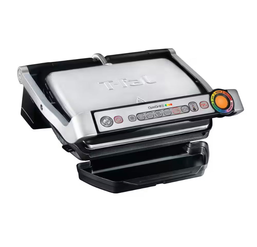 T-fal Optigrill 93 sq. in. Black Stainless Steel Non-Stick Indoor Grill