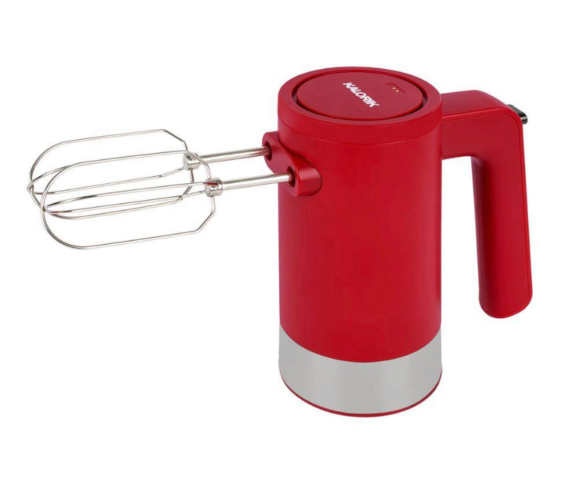 KALORIK 5-Speed Red Cordless Hand Mixer