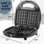 OVENTE 3-in-1 Electric Sandwich Maker Detachable Non-Stick Waffle and Plates, 750-Watts, LED Indicator Lights, GPI302 Black