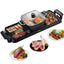 VEVOR 2 in 1 Electric Grill and Hot Pot BBQ Pan Grill and Hot Pot Smokeless Hot Pot Grill with Dual Temp Control