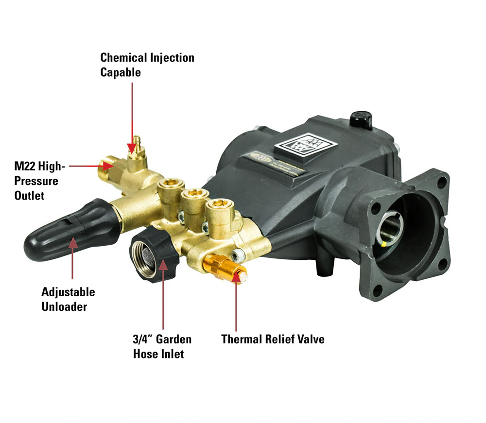 AAA 530016 - Horizontal Triplex Pump Pressure Washer