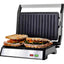 OVENTE Nickel Brushed Electric Panini Press Grill, 2-Slice, Drip Tray Included