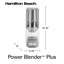 Hamilton Beach Power Blender Plus 20 oz. 2-Speed White Blender with Leak Proof Flip-Top Lid