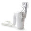 Better Chef 5-Speed 150-Watt White Hand Mixer with Silver Accents