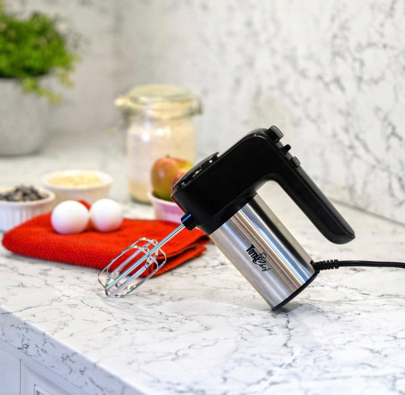 Total Chef 6-Speed Electric Hand Mixer, 250W Motor with Turbo Boost and Interchangeable Accessories