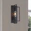 Home Decorators Collection Kenton 4.75 in. 1-Light Matte Black Industrial Wall Mount Sconce Light