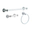 Delta Crestfield 3-Piece Bath Hardware Set with Towel Ring Toilet Paper Holder and 24 in. Towel Bar and in Chrome