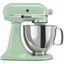 KitchenAid Artisan 5 Qt. 10-Speed Pistachio Green Stand Mixer with Flat Beater, Wire Whip and Dough Hook Attachments