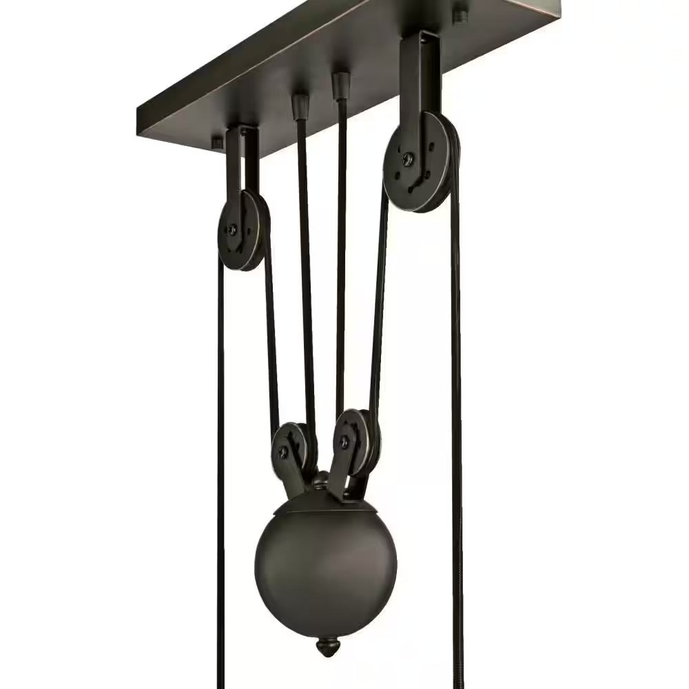Westinghouse Iron Hill 3-Light Oil Rubbed Bronze Island Pulley Pendant