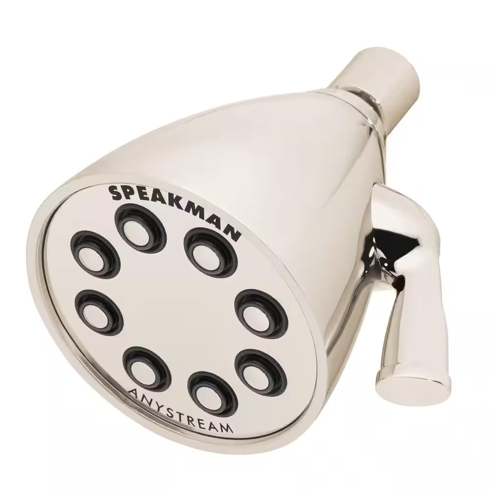 Speakman 3-Spray 3.6 in. Single Wall MountHigh Pressure Fixed Adjustable Shower Head in Polished Nickel