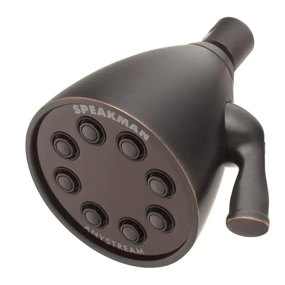 Speakman 3-Spray 3.6 in. Single Wall MountHigh Pressure Fixed Adjustable Shower Head in Oil Rubbed Bronze