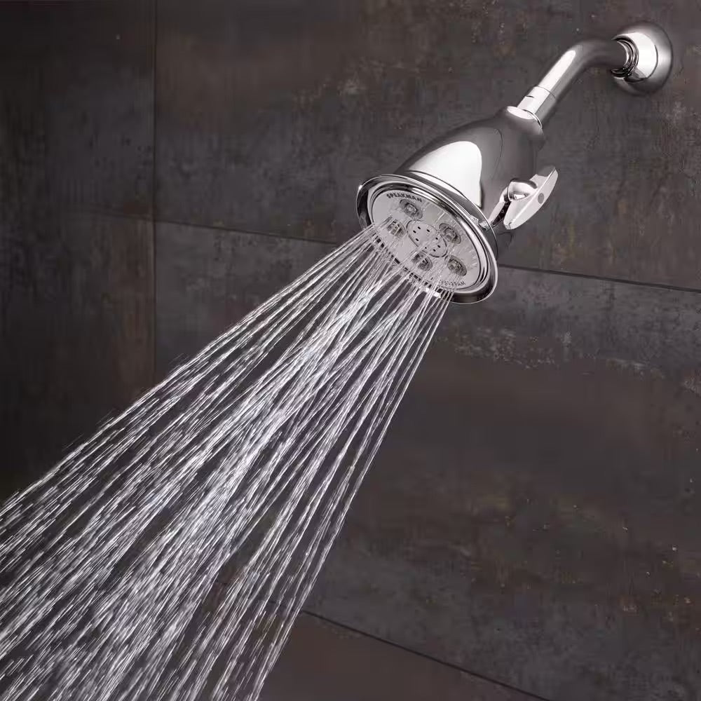 Speakman 3-Spray 4.1 in. Single Wall MountHigh Pressure Fixed Adjustable Shower Head in Polished Chrome
