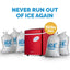 NewAir Portable 50 lb. of Ice a Day Countertop Ice Maker BPA Free Parts with 3 Ice Sizes and Easy to Clean - Red