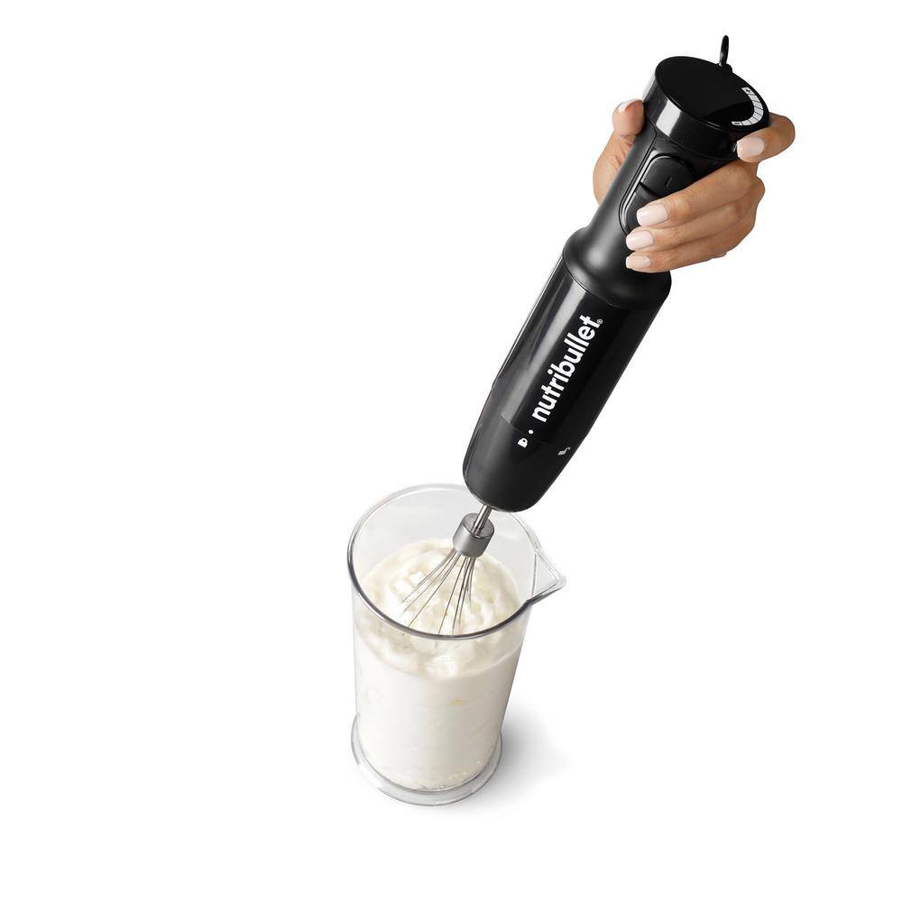 NutriBullet 2-Speed Black Immersion Blender System with Attachments