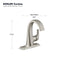 KOHLER Cursiva Single Hole Single-Handle Bathroom Faucet in Vibrant Brushed Nickel