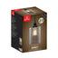 Globe Electric Annecy 1-Light Plug-In or Hardwire Dark Bronze Pendant Light with Seeded Glass Shade