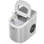 Costway 14 in. 26 lbs. Portable Compact Electric Ice Maker Machine Mini Cub in Sliver