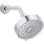 KOHLER Purist 3-Spray Patterns with 1.75 GPM 5.5 in. Single Wall Mount Fixed Shower Head in Polished Chrome