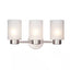 Westinghouse Sylvestre 3-Light Brushed Nickel Wall Fixture