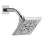 Delta Pivotal 5-Spray Patterns 1.75 GPM 5.81 in. Wall Mount Fixed Shower Head with H2Okinetic in Chrome