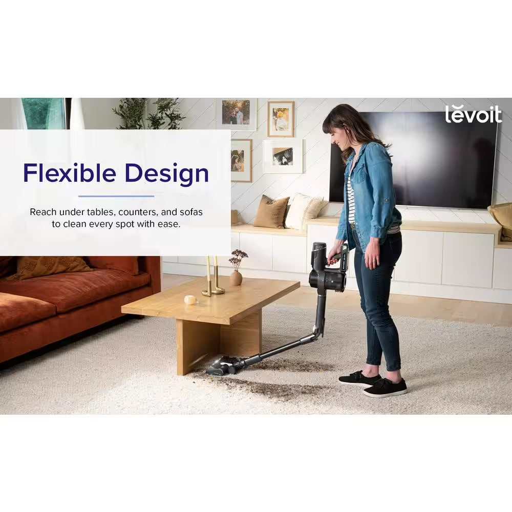 LEVOIT VortexIQ 26-Volt 0.61 gal. 40 HEPA Filter Cordless Flexible Stick Handheld Vacuum Cleaner
