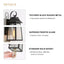 Uolfin Black Outdoor Wall Lantern Sconce Ceno 9 in. 1-Light Modern Medium Outdoor Wall Light fixture with Seeded Glass Shade