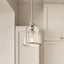 KICHLER 1-Light Brushed Nickel Transitional Kitchen Mini Pendant Hanging Light