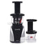 Tribest Slowstar 24 fl. oz. Black and Silver Vertical Cold Press Juicer with Mincing Attachment