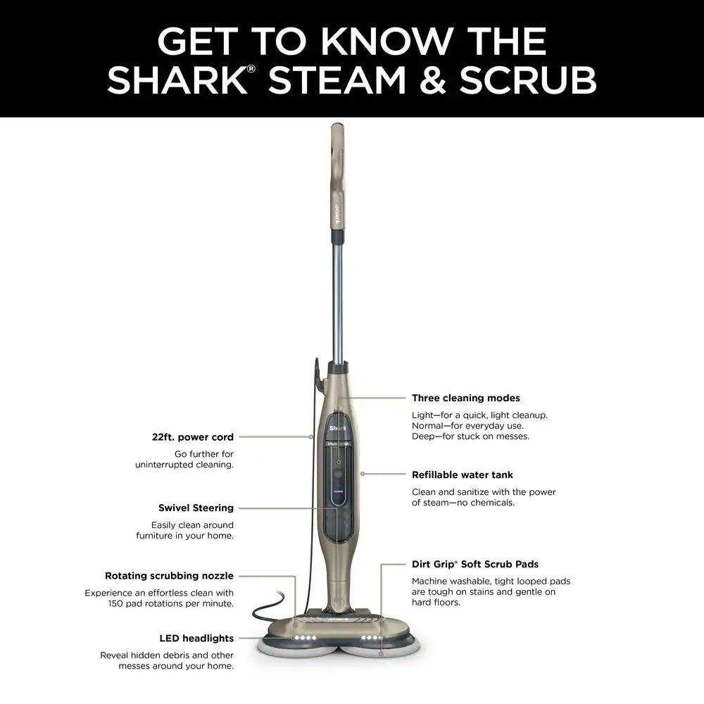 Shark Steam and Scrub All-in-One Scrubbing and Sanitizing Hard Floor Steam Mop S7001