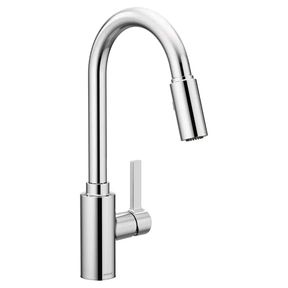 MOEN Genta LX Single-Handle Pull-Down Sprayer Kitchen Faucet with Reflex in Chrome