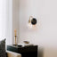 Zevni 5 in. Modern Farmhouse Wall Sconce Lighting, 1-Light Brass Gold Bathroom Vanity Light, Globe Clear Glass Wall Light