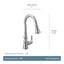 MOEN Weymouth Single-Handle Smart Touchless Pull Down Sprayer Kitchen Faucet with Voice Control and Power Boost in Nickel