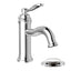 KEENEY Belanger Single Hole 1-Handle Bathroom Faucet with Drain Assembly in Polished Chrome