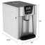 Costway 10 in. 36 lbs/24-Hours Portable 2-in-1 Ice Maker Water Dispenser LCD Display in Silver