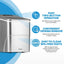 NewAir 26 lbs. Portable Ice Maker in Silver