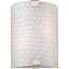 Volume Lighting Esprit 2-Light Indoor Brushed Nickel Wall Mount or Wall Sconce with White Frit Glass Half Cylinder Shade