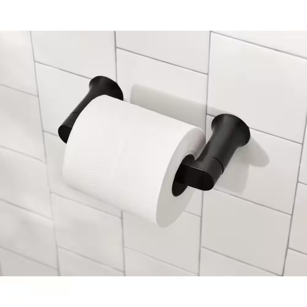 MOEN Genta LX Pivoting Toilet Paper Holder in Matte Black