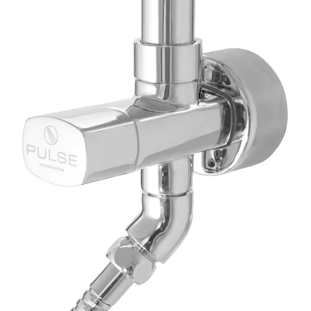 PULSE Showerspas Kauai III 3-Spray Handshower and Showerhead Combo Kit in Chrome Finish