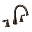 MOEN Banbury 2-Handle Deck-Mount High Arc Roman Tub Faucet in Mediterranean Bronze (Valve Included)