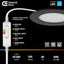 Commercial Electric Ultra Slim 4 in. Color Selectable New Construction and Remodel Canless Recessed Integrated LED Kit Oil Rubbed Bronze