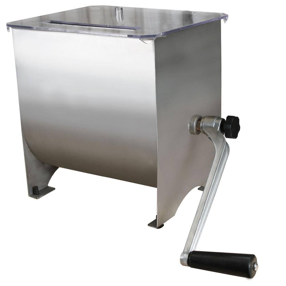 Weston Stainless Steel Manual Meat Mixer - 20 lb Capacity