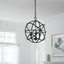 Home Decorators Collection Sarolta Sands 3-Light Black Orb Chandelier for Dining Room