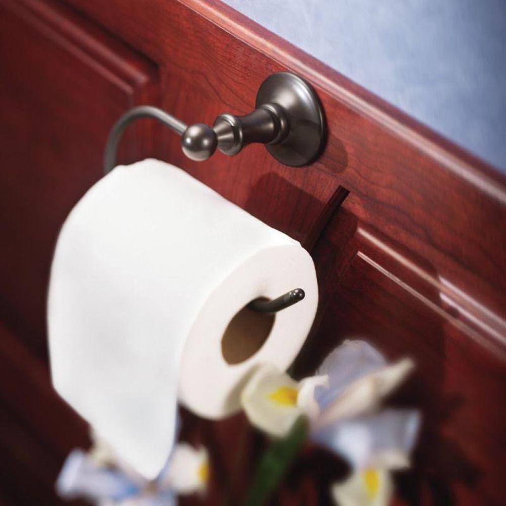 MOEN Danbury European Single Post Toilet Paper Holder in Oil Rubbed Bronze