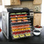 Ivation 9 Plastic Tray Food Dehydrator For Snacks, Herbs, Fruit and Beef Jerky