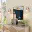 Uolfin Modern Gold Bedroom Wall Lights 1-Light Bell Bathroom Vanity Lighting with Clear Glass Shade