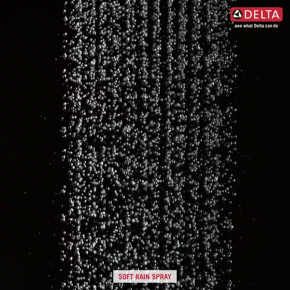 Delta 1-Spray Patterns 1.75 GPM 8 in. Wall Mount Fixed Shower Head in Stainless
