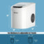 Costway 14 in. 26 lbs. Portable Compact Electric Ice Maker Machine Mini Cube in White