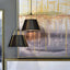 Yosemite Home Decor Mira 1-Light Matte Gold Modern Pendant with Black Shade