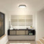 Artika Orion 12 in. 1-Light Black Integrated Selectable LED Modern Flush Mount Ceiling Light Fixture for Kitchen and Hallway